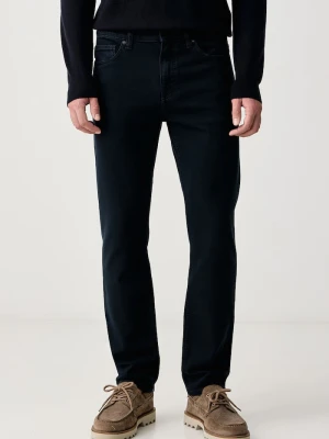 BOSS Orange jeansy slim fit męskie DELAWARE BO granatowy