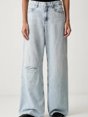 BOSS Orange jeansy slouchy damskie C_EMMA MR niebieski