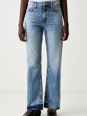 BOSS Orange jeansy straight damskie C_ADA HR 18.0 niebieski
