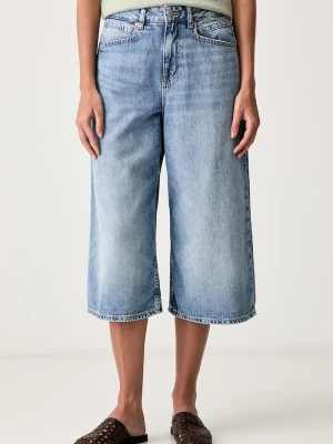 BOSS Orange jeansy wide leg damskie C_EMMA C niebieski