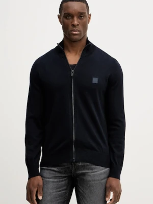 BOSS Orange kardigan z domieszką kaszmiru Kanozip_S