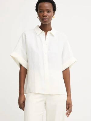 BOSS Orange koszula damska z dodatkiem lnu C Bisenas