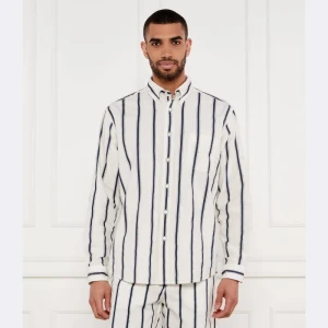 BOSS ORANGE Koszula Lambey_2_M | Relaxed fit | z dodatkiem lnu
