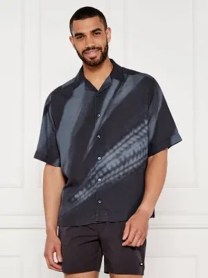 BOSS ORANGE Koszula Lapisy_M | Relaxed fit | z dodatkiem lnu