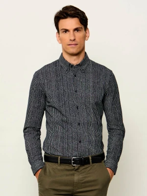 BOSS ORANGE Koszula Myjersey_M | Slim Fit granatowy