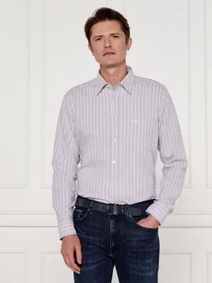 BOSS ORANGE Koszula Relegant_6_M | Regular Fit | z dodatkiem lnu