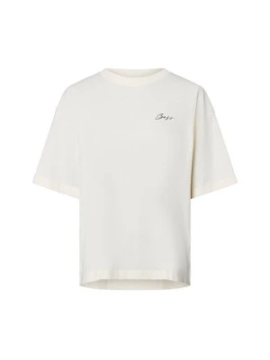 BOSS Orange Koszulka damska - Eboyfriend Kobiety Bawełna biały jednolity,