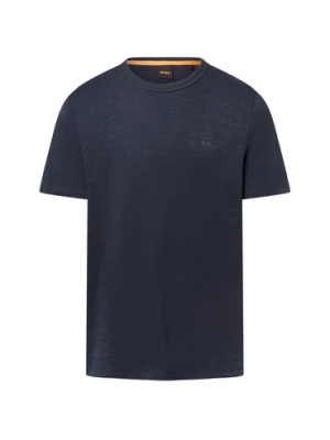 BOSS Orange Koszulka męska - Tegood Mężczyźni Bawełna niebieski,