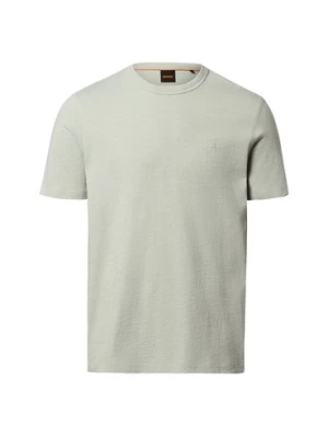 BOSS Orange Koszulka męska - Tegood Mężczyźni Bawełna zielony jednolity,