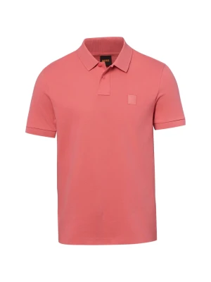 BOSS Orange koszulka polo - Passenger Mężczyźni Bawełna czerwony