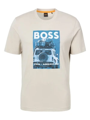 BOSS Orange Koszulka w kolorze kremowym rozmiar: S