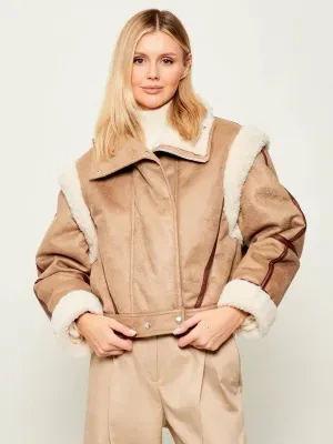 BOSS ORANGE Kurtka 2w1 C_Cheerlea | Relaxed fit | shearling