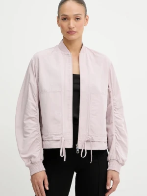 BOSS Orange kurtka bomber kolor różowy przejściowa 50540991