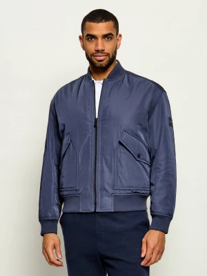 BOSS ORANGE Kurtka bomber Onorve2 | Regular Fit granatowy