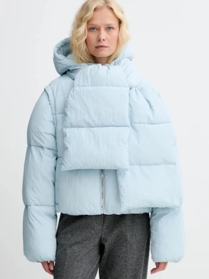 BOSS Orange kurtka kolor niebieski zimowa oversize 50548028