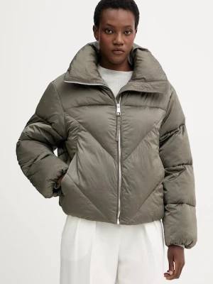 BOSS Orange kurtka kolor zielony zimowa 50548035