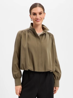 BOSS Orange Kurtka typu blouson Kobiety wiskoza zielony