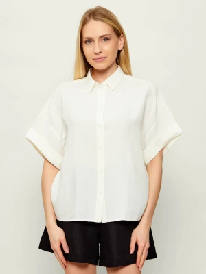 BOSS ORANGE Lniana koszula C_Bisenas | Loose fit
