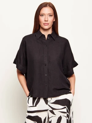 BOSS ORANGE Lniana koszula C_Bisenas | Loose fit