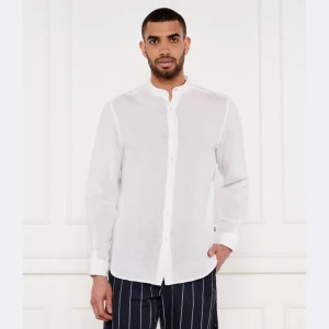 BOSS ORANGE Lniana koszula Race_1_M | Regular Fit