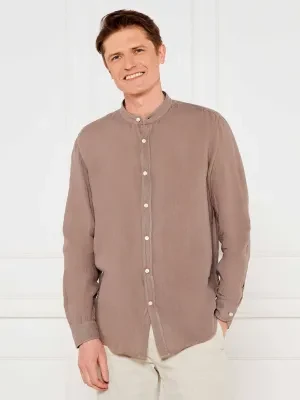 BOSS ORANGE Lniana koszula Race_1_M | Regular Fit