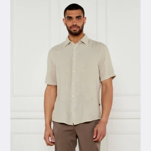 BOSS ORANGE Lniana koszula Rash_2_M | Regular Fit