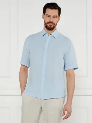 BOSS ORANGE Lniana koszula Rash_2_M | Regular Fit