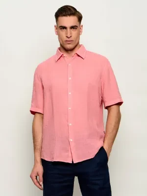 BOSS ORANGE Lniana koszula Rash_2_M | Regular Fit