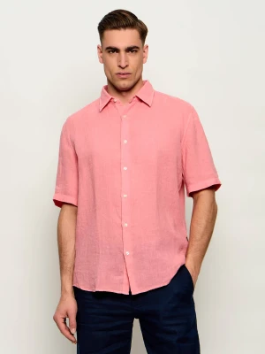 BOSS ORANGE Lniana koszula Rash_2_M | Regular Fit