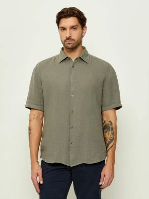 BOSS ORANGE Lniana koszula Rash_2_M | Regular Fit