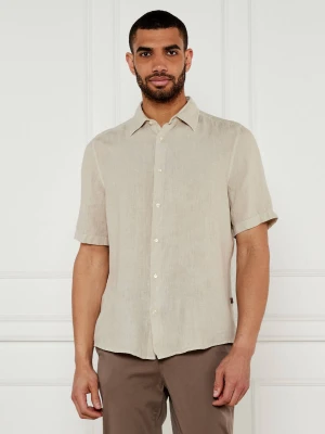 BOSS ORANGE Lniana koszula Rash_2_M | Regular Fit