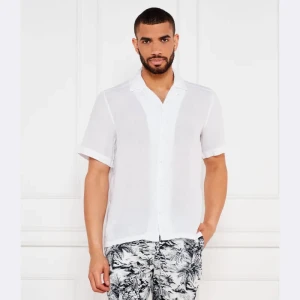 BOSS ORANGE Lniana koszula Rayer_M | Regular Fit