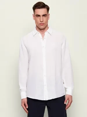 BOSS ORANGE Lniana koszula Relegant_6_M | Regular Fit