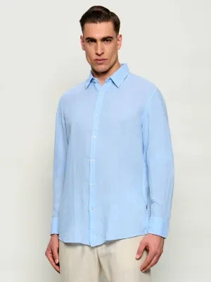BOSS ORANGE Lniana koszula Relegant_6_M | Regular Fit