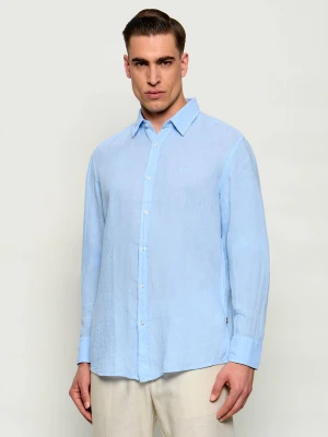 BOSS ORANGE Lniana koszula Relegant_6_M | Regular Fit