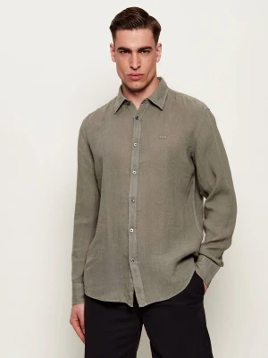 BOSS ORANGE Lniana koszula Relegant_6_M | Regular Fit
