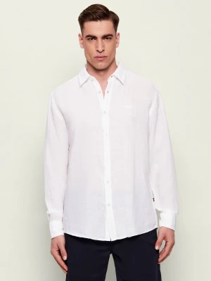 BOSS ORANGE Lniana koszula Relegant_6_M | Regular Fit