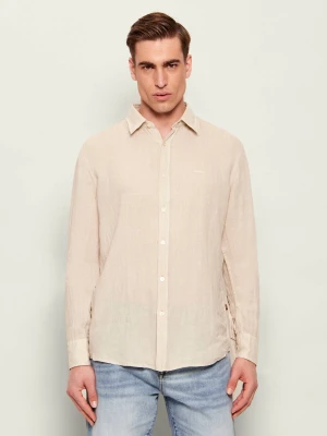 BOSS ORANGE Lniana koszula Relegant_6_M | Regular Fit