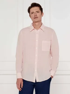 BOSS ORANGE Lniana koszula Relegant_6 | Regular Fit