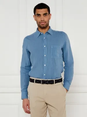 BOSS ORANGE Lniana koszula Relegant_6 | Regular Fit