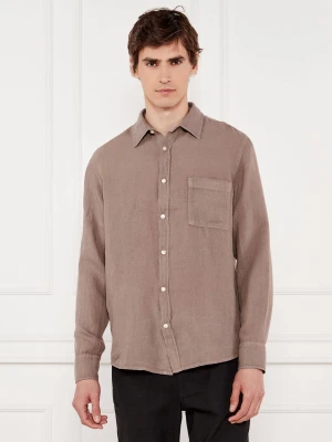 BOSS ORANGE Lniana koszula Relegant_6 | Regular Fit