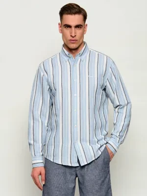 BOSS ORANGE Lniana koszula Ricoplus_M | Regular Fit