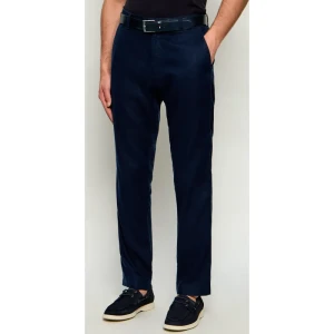 BOSS ORANGE Lniane spodnie chino Sanderson-L-3 | Regular Fit