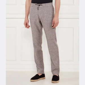 BOSS ORANGE Lniane spodnie Sanderson-L | Regular Fit