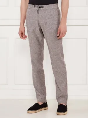 BOSS ORANGE Lniane spodnie Sanderson-L | Regular Fit