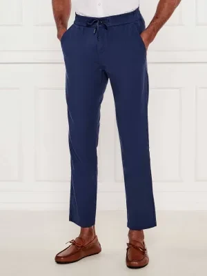 BOSS ORANGE Lniane spodnie Sanderson-L | Regular Fit