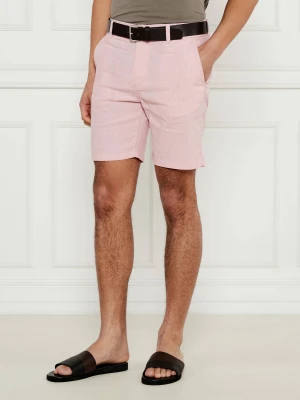 BOSS ORANGE Lniane szorty chino DS-2-S | Tapered fit