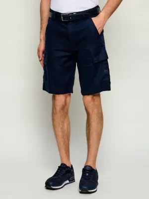 BOSS ORANGE Lniane szorty Sisla_Cargo_S1 | Relaxed fit