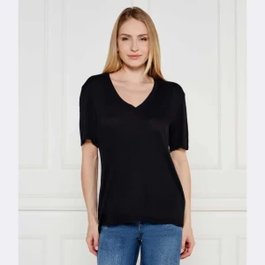 BOSS ORANGE Lniany t-shirt C_Ela_1 | Regular Fit