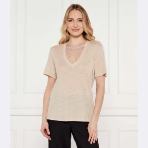 BOSS ORANGE Lniany t-shirt C_Ela_1 | Regular Fit